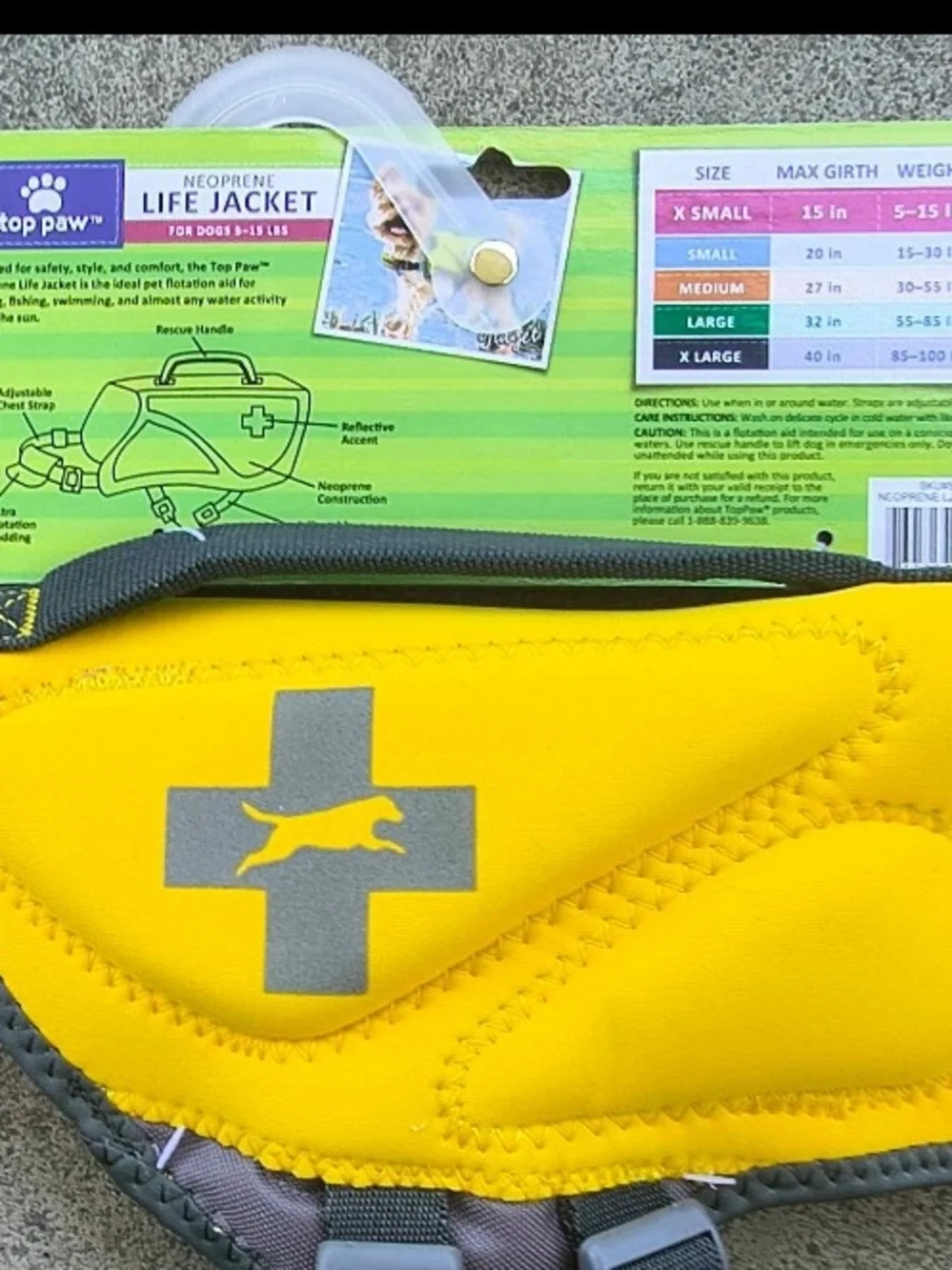 Top Paw Neoprene Life Jacket X-Small